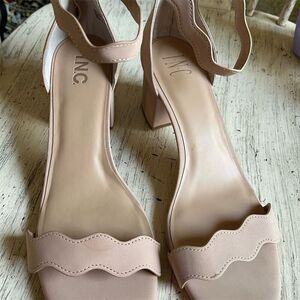 SOLD

N.C. Women's Pink Slingback Sandals Size 12 Scallop Ankle Strap